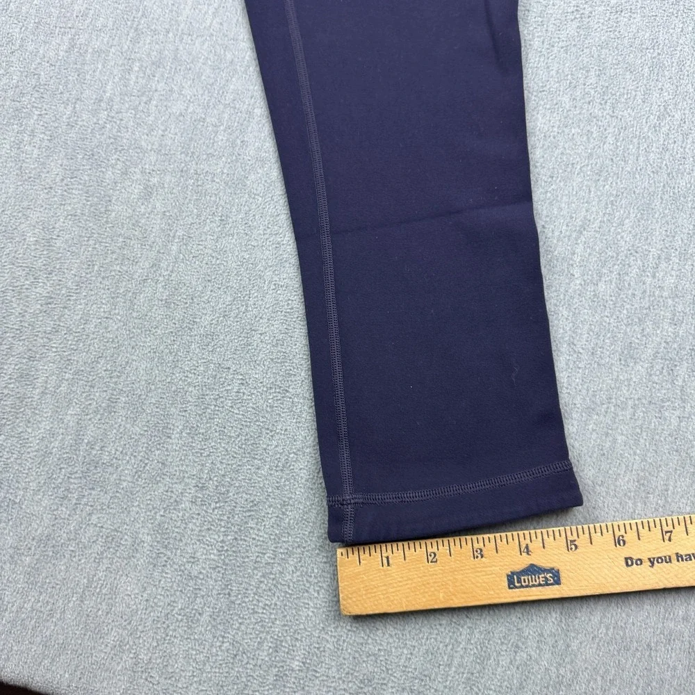 Lululemon Womens Leggings 10 Purple Black Wunder Under Cropped‎ 23